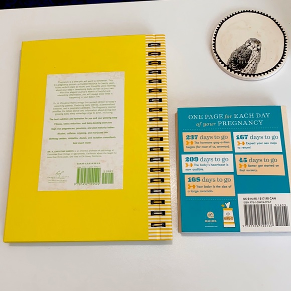 (2) Pregnancy Journal Pregnancy Countdown Books - Picture 2 of 2